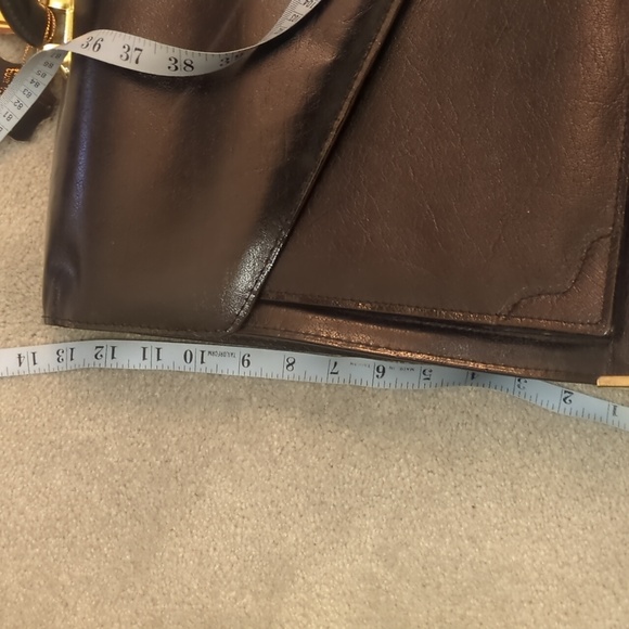 New black gold hardware leather brief case - Picture 5 of 6